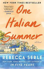 One Italian Summer by Rebecca Serle Book Cover with homes built into seaside