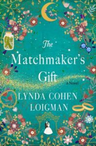 The Matchmaker's Gift book cover with rings, pickles, flowers drawn