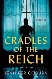 Cradles of the Reich book cover with woman's back looking out a draped window