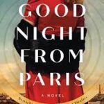 Goodnight From Paris book cover featuring woman's back looking at planes overhead